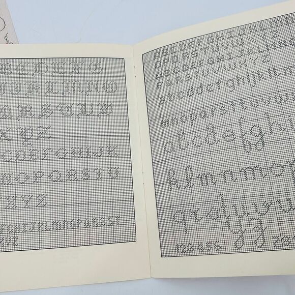 Eva Rosenstand Alphabet Cross Stitch Pattern Book Monogram Children Kids Vintage - Picture 7 of 15